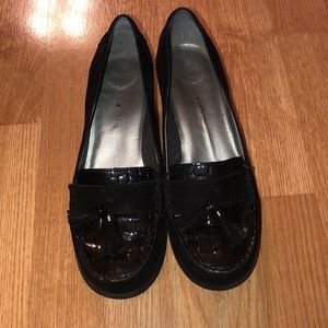 Black Suede Tassel Shoes